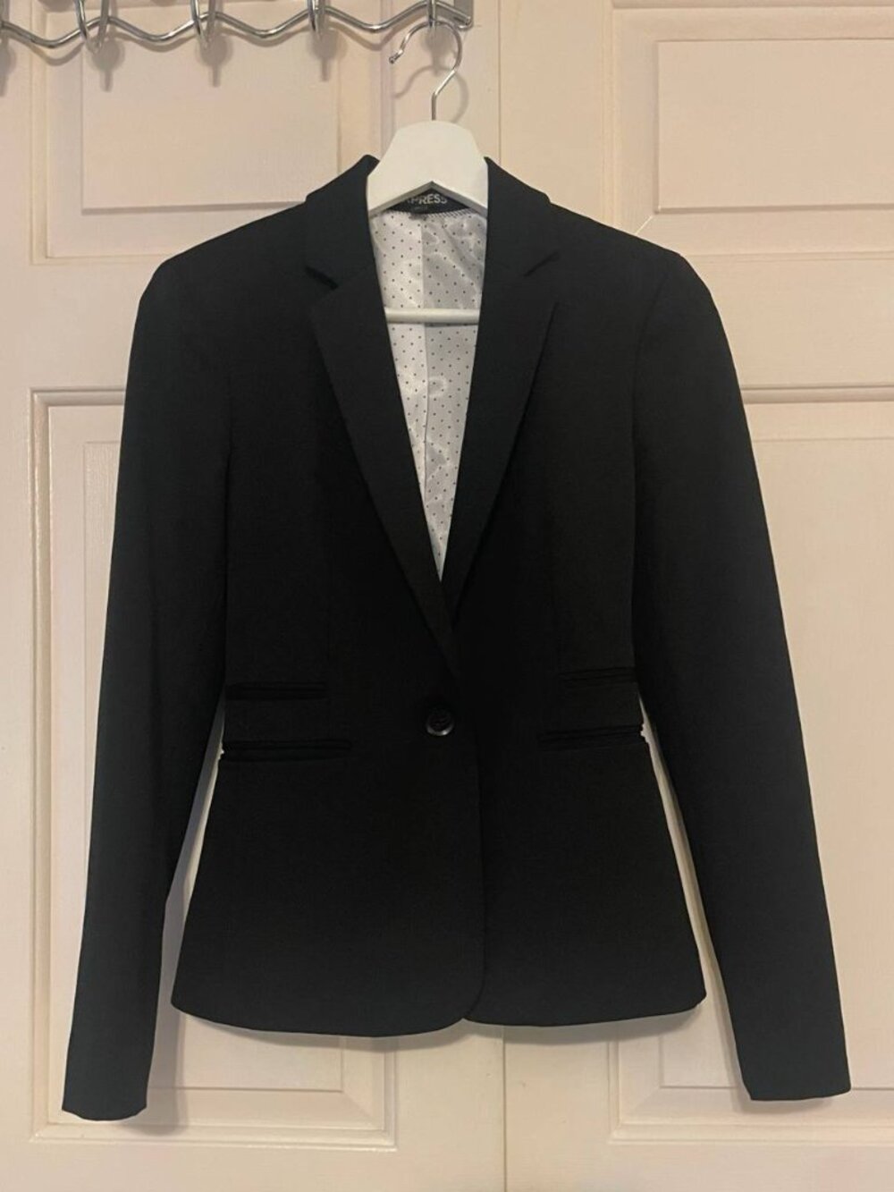 EXPRESS Black Single Button Blazer 00 - Classic & Office Siren Style NWOT